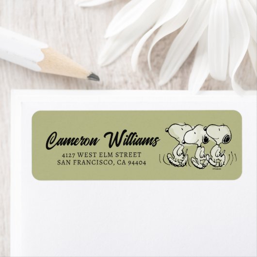 pinda's | Snoopy Walking Tall Etiket (Insitu)