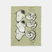 pinda's | Snoopy Walking Tall Fleece Deken (Voorkant)