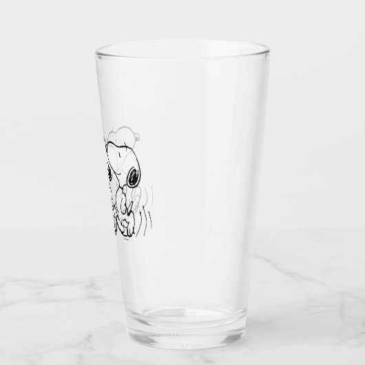 pinda's | Snoopy Walking Tall Glas (Links)