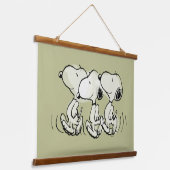 pinda's | Snoopy Walking Tall Hangend Wandkleed (Gebogen)