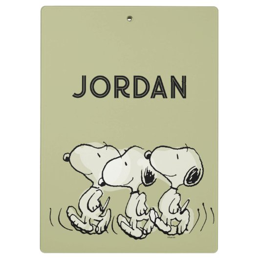 pinda's | Snoopy Walking Tall Klembord (Achterkant)