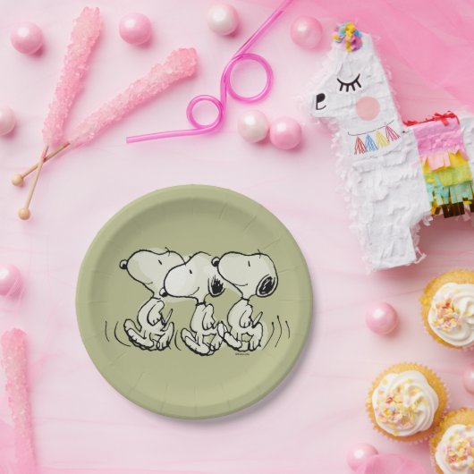 pinda's | Snoopy Walking Tall Papieren Bordje (Feest)