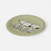 pinda's | Snoopy Walking Tall Papieren Bordje (Gekanteld)