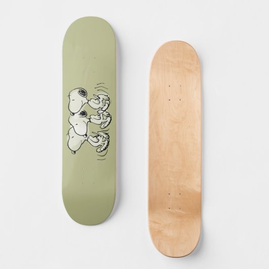 pinda's | Snoopy Walking Tall Persoonlijk Skateboard (Voorkant)