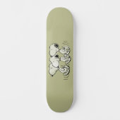 pinda's | Snoopy Walking Tall Persoonlijk Skateboard (Voorkant)