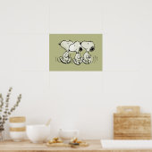 pinda's | Snoopy Walking Tall Poster (Keuken)