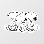 pinda's | Snoopy Walking Tall Raamsticker (Vel)