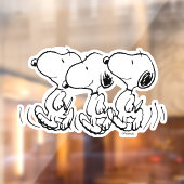 pinda's | Snoopy Walking Tall Raamsticker (Vel 2)