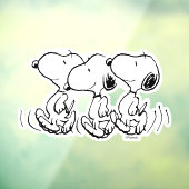 pinda's | Snoopy Walking Tall Raamsticker (Vel 3)