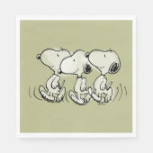 pinda's | Snoopy Walking Tall Servet (Voorkant)