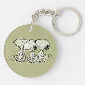 pinda's | Snoopy Walking Tall Sleutelhanger (Achterkant)