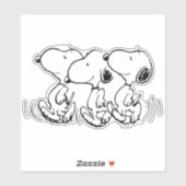 pinda's | Snoopy Walking Tall Sticker (Vel)