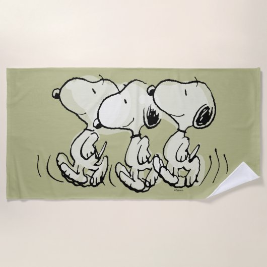 pinda's | Snoopy Walking Tall Strandlaken (Voorkant)