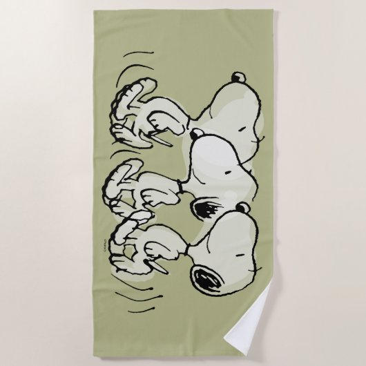 pinda's | Snoopy Walking Tall Strandlaken (Voorkant)