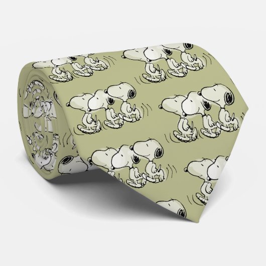 pinda's | Snoopy Walking Tall Stropdas (Opgerold)