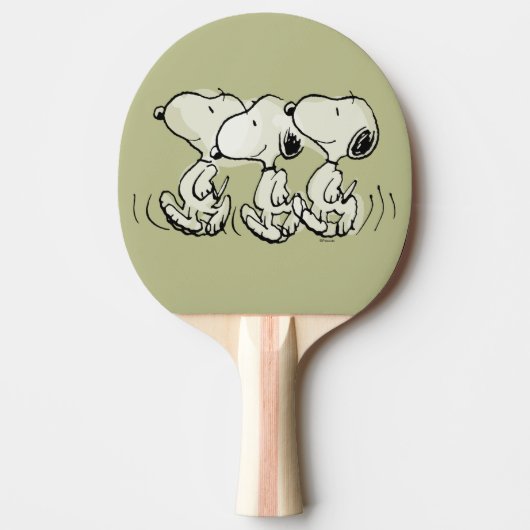 pinda's | Snoopy Walking Tall Tafeltennisbatje (Voorkant)