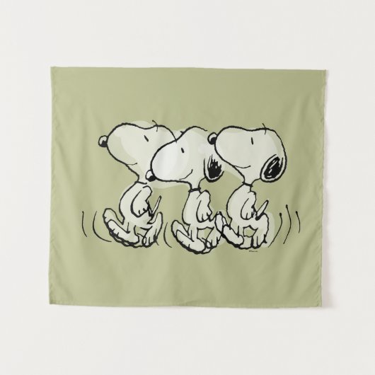 pinda's | Snoopy Walking Tall Wandkleed (Voorkant (horizontaal))
