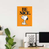 Pinda's Snoopy Wees Aardig Poster (Thuiskantoor)