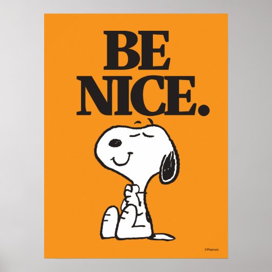 Pinda's Snoopy Wees Aardig Poster (Voorkant)