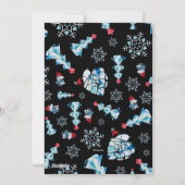 Pinda's Snoopy Winter Puffer Jack Feestdagenkaart (Achterkant)