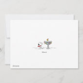 Pinda's | Snoopy & Woodstock Bevroren Vogeldrinkba Feestdagenkaart (Achterkant)