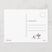 Pinda's | Snoopy & Woodstock Bevroren Vogeldrinkba Feestdagenkaart (Achterkant)