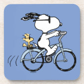 pinda's | Snoopy & Woodstock Bicycle Bier Onderzetter (Voorkant)