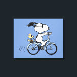 pinda's | Snoopy & Woodstock Bicycle Canvas Afdruk<br><div class="desc">Bekijk dit geweldige Peanuts-ontwerp met Snoopy en Woodstock.</div>