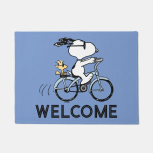 pinda's   Snoopy & Woodstock Bicycle Deurmat
