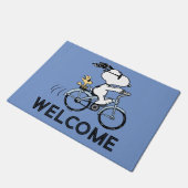 pinda's | Snoopy & Woodstock Bicycle Deurmat (Schuin)