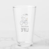 pinda's | Snoopy & Woodstock Bicycle Glas (Achterkant)