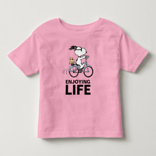 pinda's   Snoopy & Woodstock Bicycle Kinder Shirts