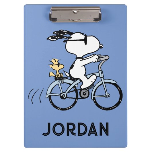 pinda's | Snoopy & Woodstock Bicycle Klembord (Voorkant)