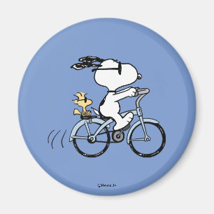 pinda's   Snoopy & Woodstock Bicycle Magneet