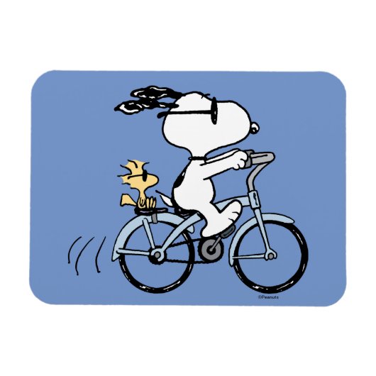 pinda's | Snoopy & Woodstock Bicycle Magneet (Horizontaal)
