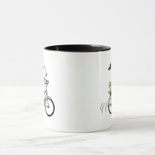 pinda's | Snoopy & Woodstock Bicycle Mok (Midden)
