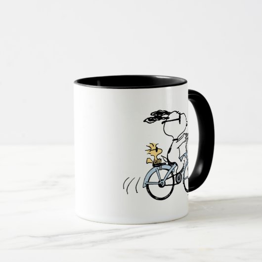 pinda's | Snoopy & Woodstock Bicycle Mok (Voorkant rechts)