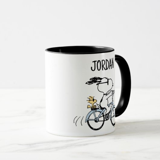 pinda's | Snoopy & Woodstock Bicycle Mok (Voorkant rechts)