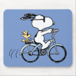 pinda's | Snoopy & Woodstock Bicycle Muismat<br><div class="desc">Bekijk dit geweldige Peanuts-ontwerp met Snoopy en Woodstock.</div>
