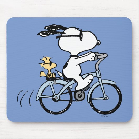 pinda's | Snoopy & Woodstock Bicycle Muismat (Voorkant)