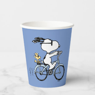 pinda's   Snoopy & Woodstock Bicycle Papieren Bekers