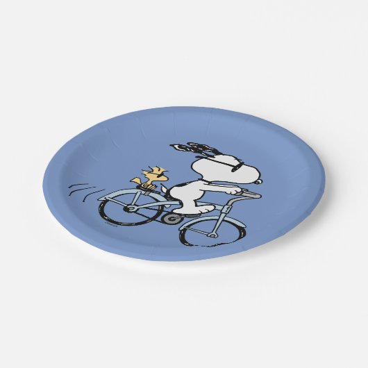 pinda's | Snoopy & Woodstock Bicycle Papieren Bordje (Gekanteld)