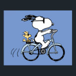 pinda's | Snoopy & Woodstock Bicycle Poster<br><div class="desc">Bekijk dit geweldige Peanuts-ontwerp met Snoopy en Woodstock.</div>