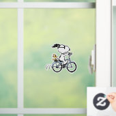 pinda's | Snoopy & Woodstock Bicycle Raamsticker (Huis)