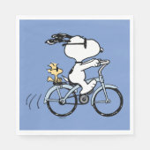 pinda's | Snoopy & Woodstock Bicycle Servet (Voorkant)