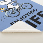 pinda's | Snoopy & Woodstock Bicycle Sherpa Deken (3/4)
