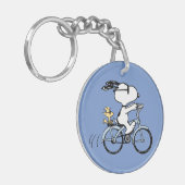 pinda's | Snoopy & Woodstock Bicycle Sleutelhanger (Voorkant Links)