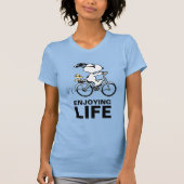 pinda's | Snoopy & Woodstock Bicycle T-shirt (Voorkant)