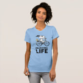 pinda's | Snoopy & Woodstock Bicycle T-shirt (Voorkant volledig)