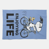 pinda's | Snoopy & Woodstock Bicycle Theedoek (Horizontaal)